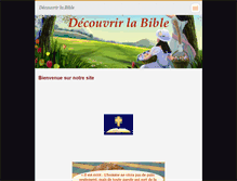 Tablet Screenshot of decouvrir-la-bible.com